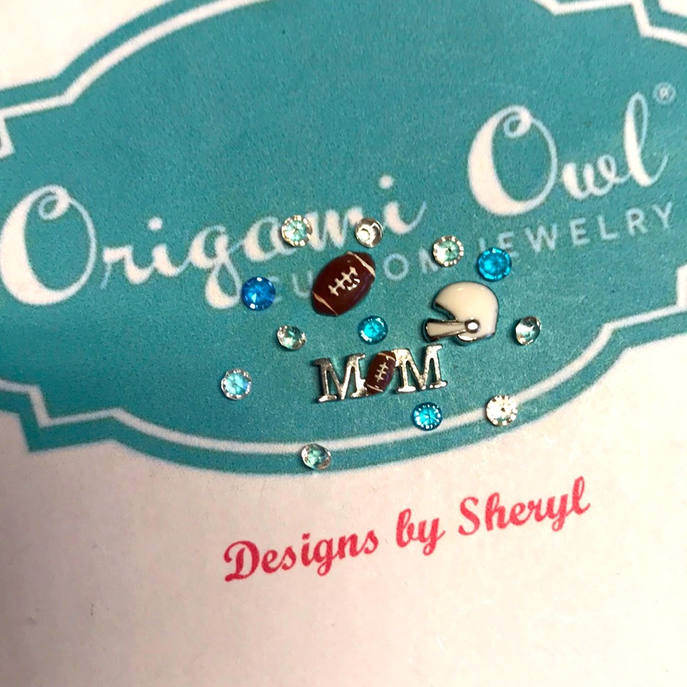Origami Owl Football MoM Charms
